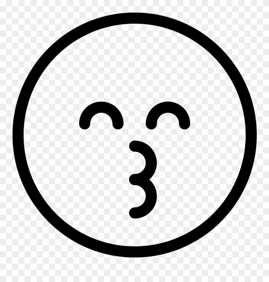 Emoji Kiss Emoji Kiss Emoji Kiss - Happiness Icon Clipart