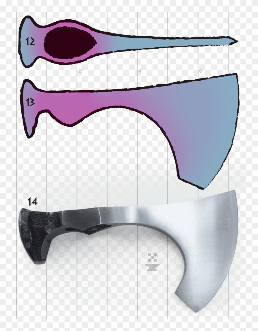 The Pixel Smith How To Forge A Railroad Spike Axe - Make Viking Ax From Railroad Spike Clipart