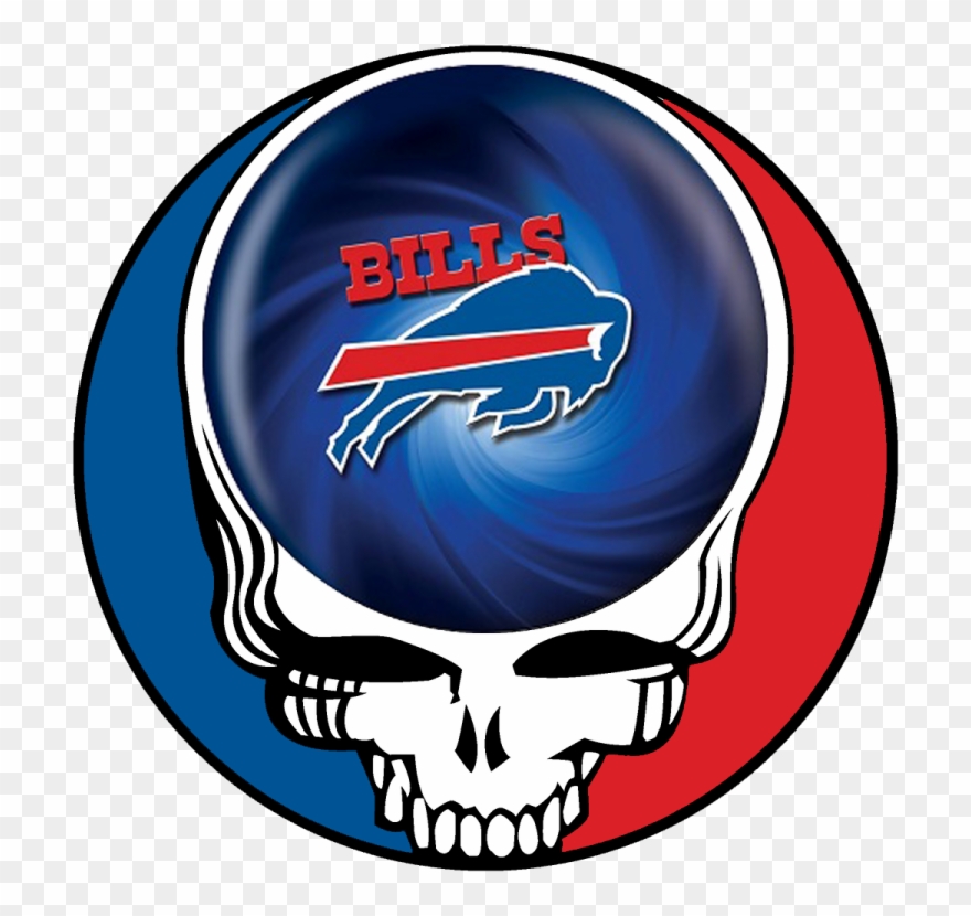 Buffalo Bills Skull Logo Iron On Stickers Heat Transfer - Grateful Dead Steal Your Face Clipart