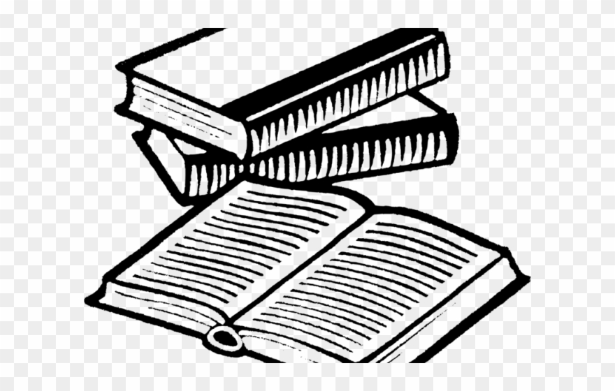 Bobook Clipart Book Cover - Line Drawing Of Books - Png Download