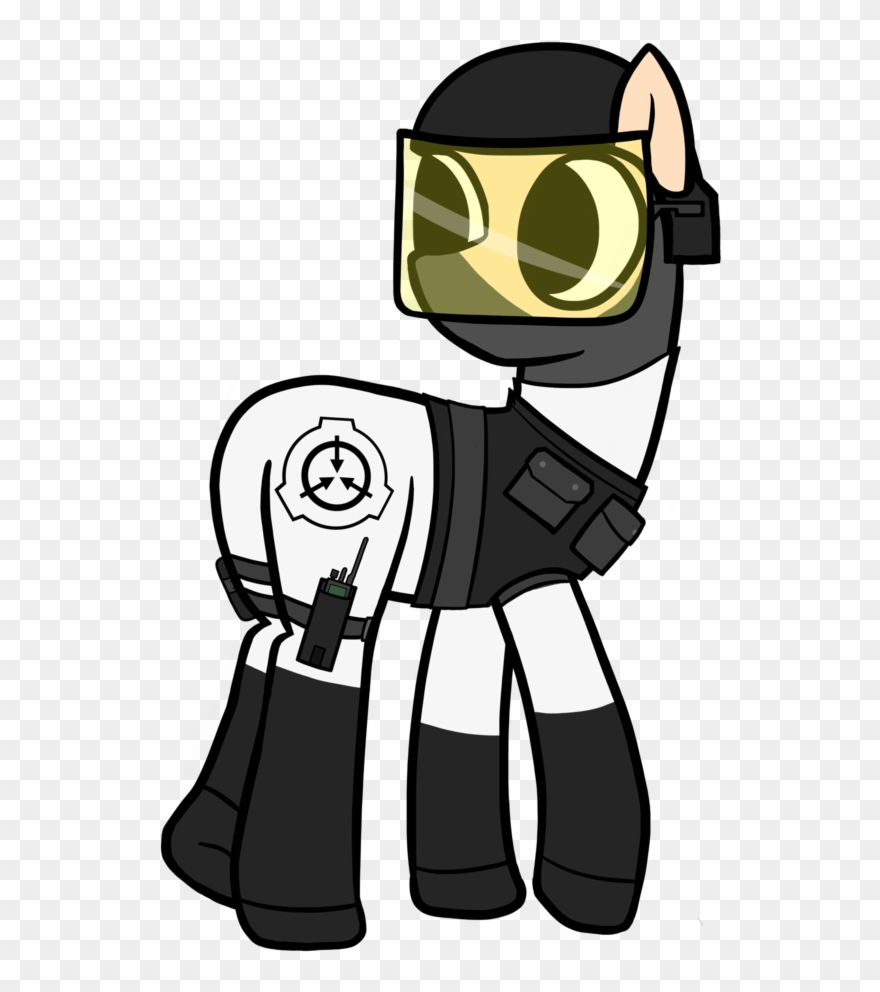 Czu, Helmet, Looking Back, Safe, Scp, Scp Foundation - Cartoon Clipart