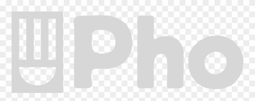 Pho Logo Light Grey - Dog Licks Clipart