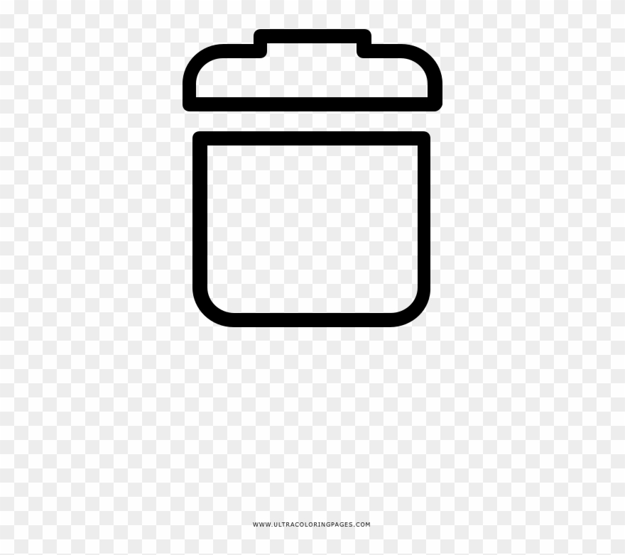 Trash Coloring Page Clipart
