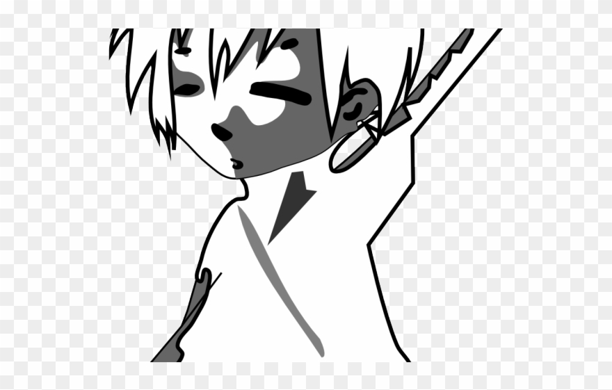 Samurai Clipart Black And White - Drawing - Png Download