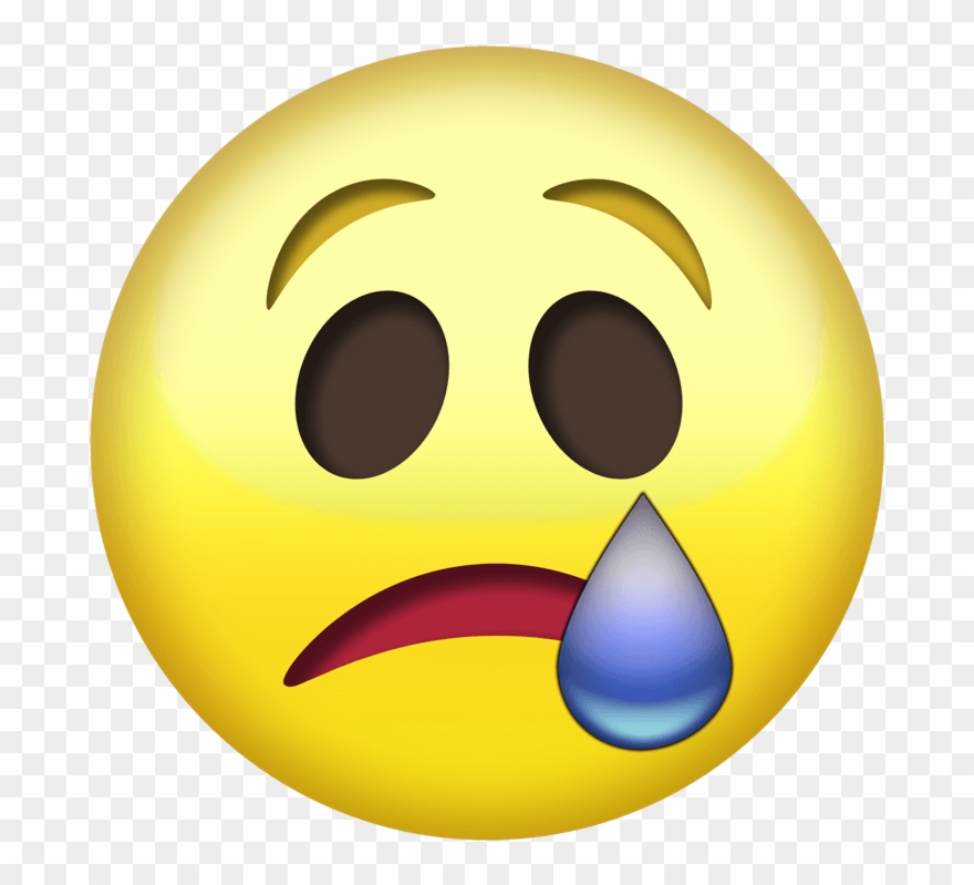 Sad Emoji Png Transparent - Whatsapp Smiley Images Meaning Clipart