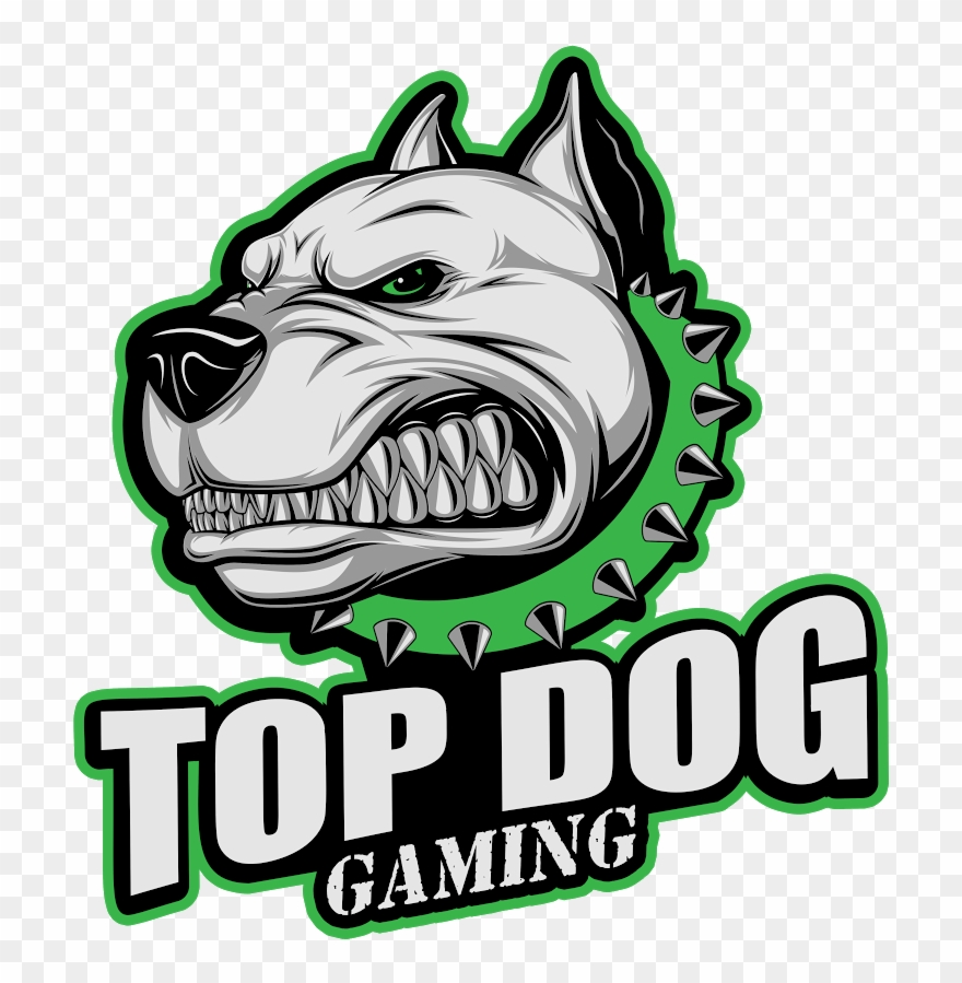 Dog Gaming Logo Clipart