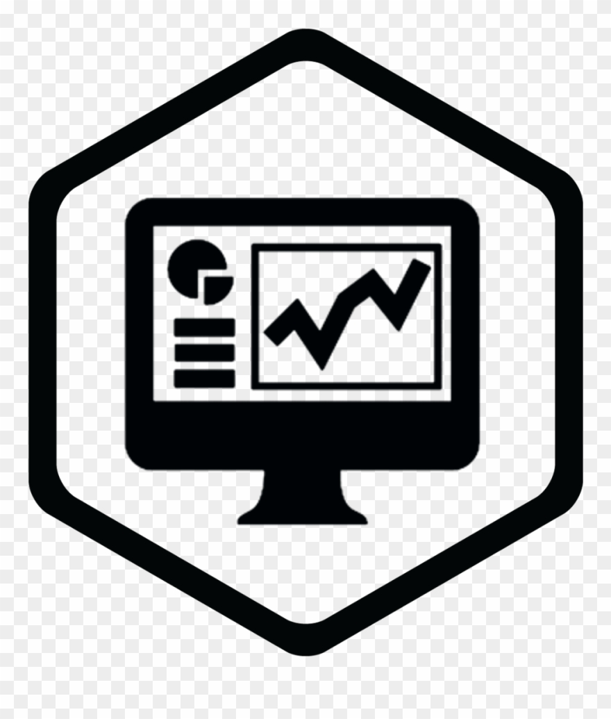 Data Analytics Icon Blue Clipart
