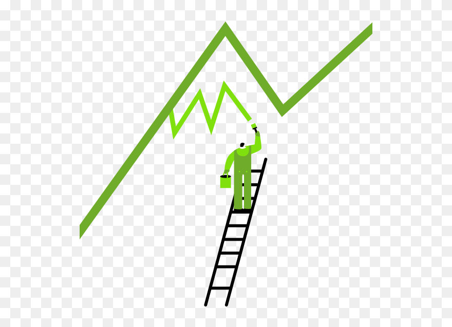 Person Painting A Mountain Clipart