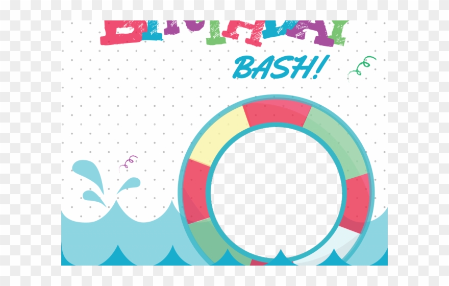 Pool Clipart Splash Pool - Birthday - Png Download