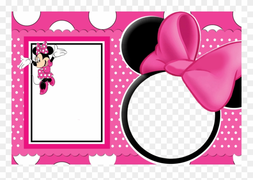 Minnie Mouse Pink Png - Minnie Mouse Frame Png Clipart