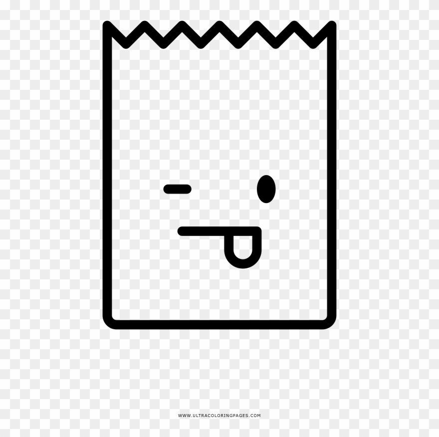 Paper Bag Coloring Page Ultra Coloring Pages Ties The Clipart