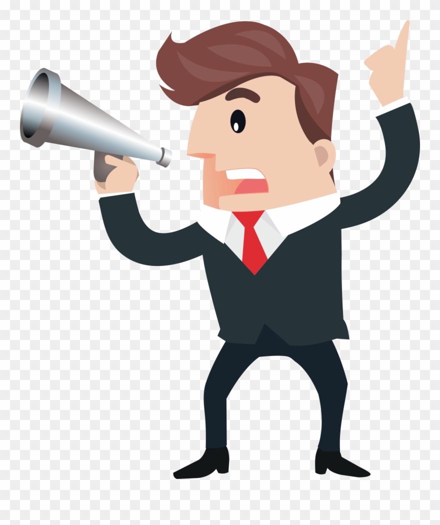 Horn Clipart Hand Speaker Transparent - การ์ตูน พูด Png