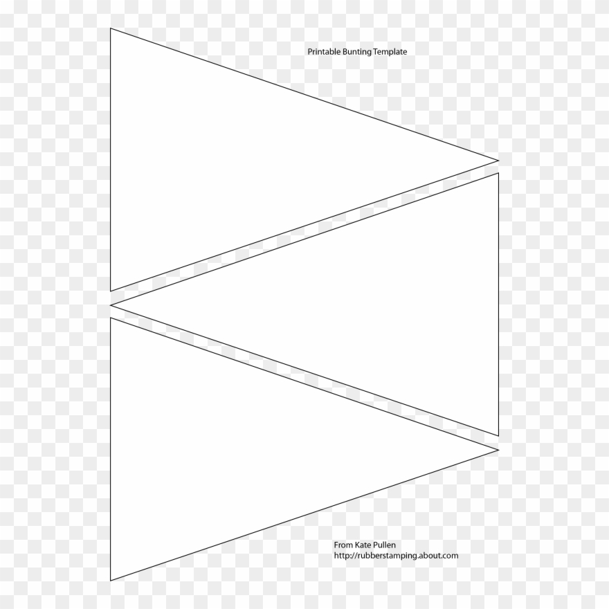 Pin Black And White Bunting Clipart - Template - Png Download