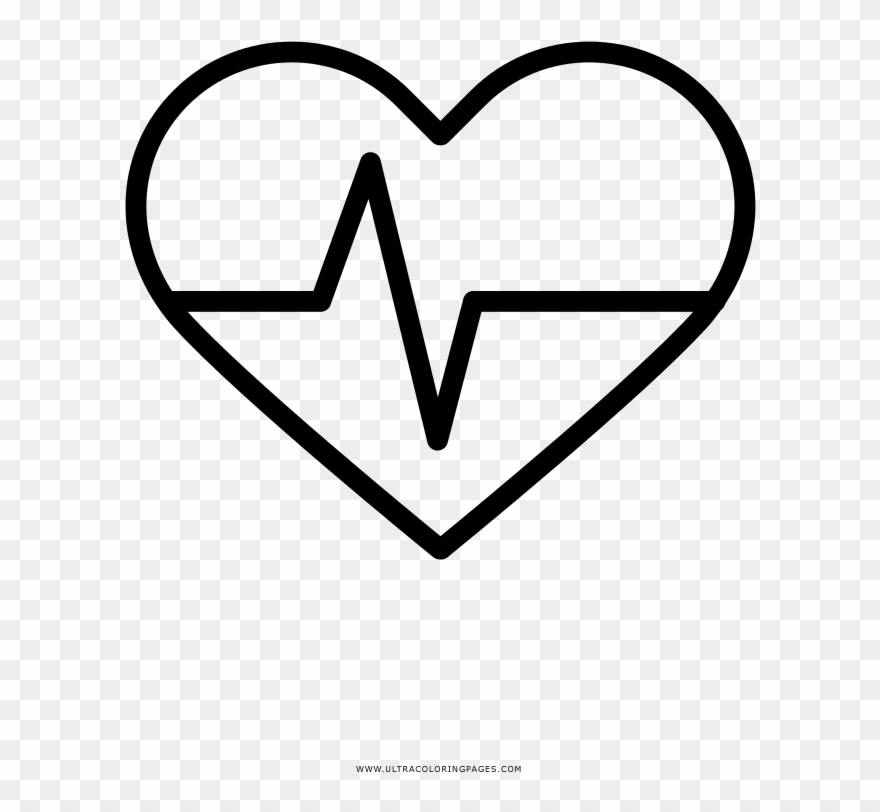Heart Rate Coloring Page - Icon Clipart