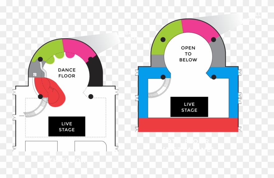 Multi-level Floorplans - New Years Eve Times Square Stage Map Clipart