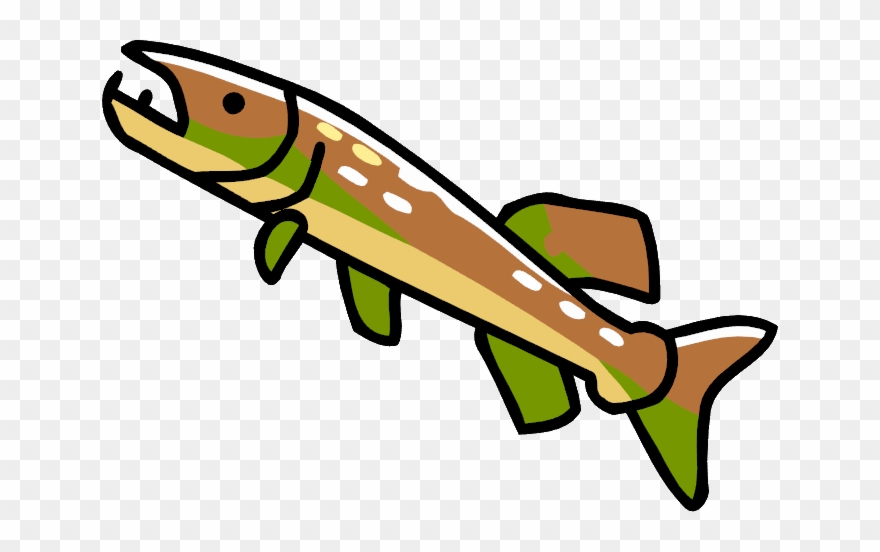 Pike - Scribblenauts Fish Clipart
