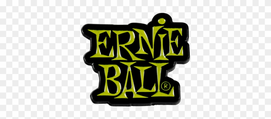 Ernie Ball Green Stacked Logo Enamel Pin Front - Ernie Ball Clipart