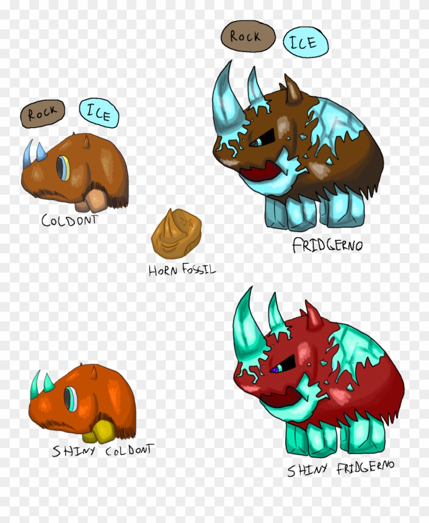 Here Are My Entries For The Rhino Fossil Contest - Cartoon Clipart