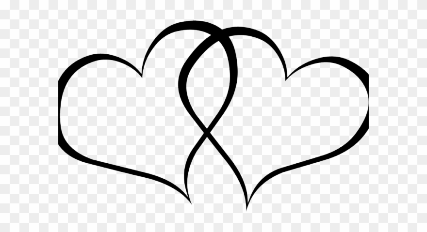 Crystal Palace Fc Clipart Heart - Clipart Wedding Black And White - Png Download