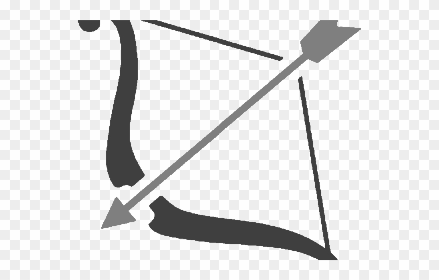 Bow Clipart Simple - Easy To Draw Bow And Arrow - Png Download