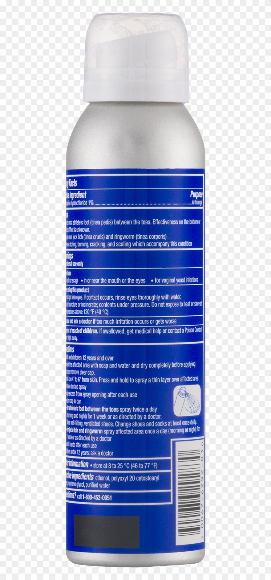 Lamisil At Antifungal Spray For Athlete's Foot, - Plastic Bottle Clipart