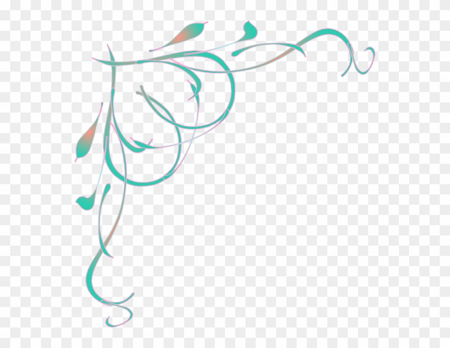 Border Transparent Background Swirls Clipart