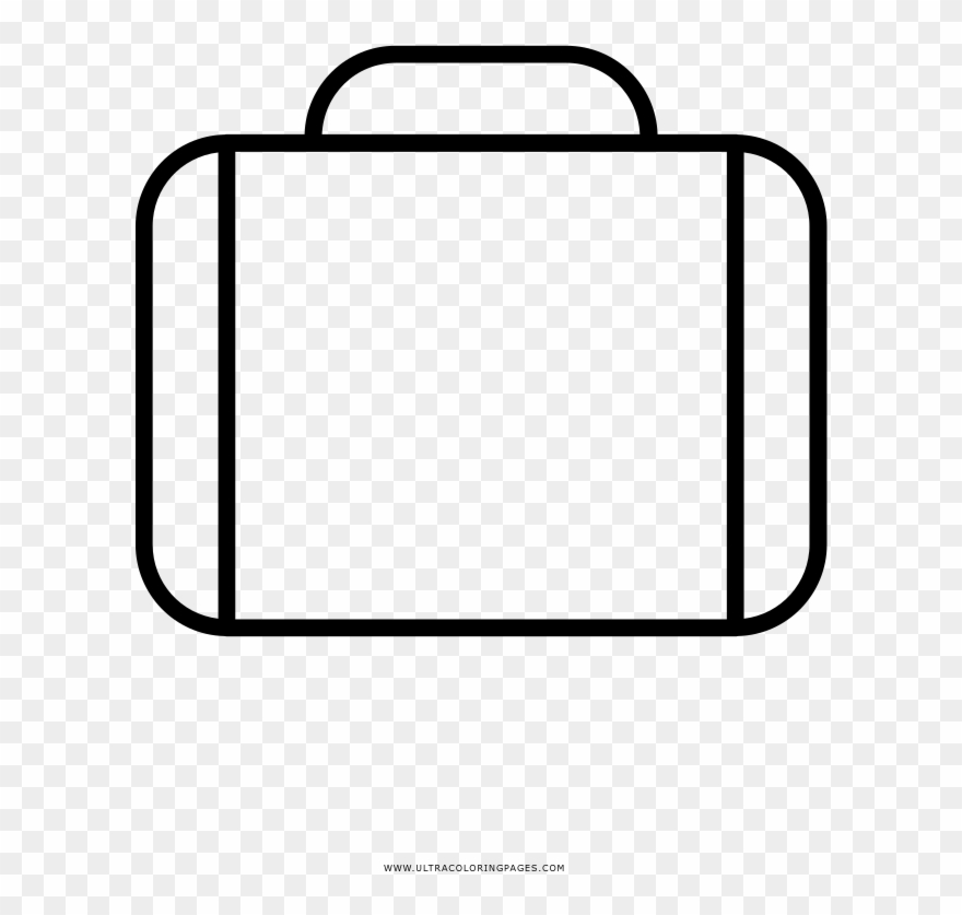 Dibujo De Maleta Para Colorear - Illustration Clipart