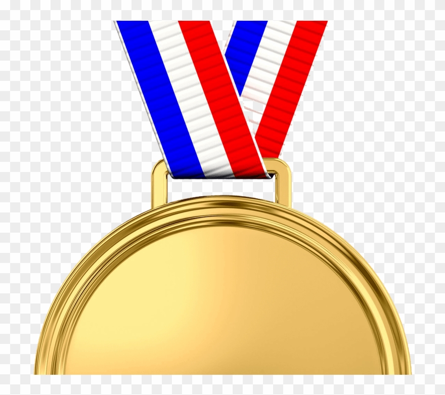 Trophy Clipart Medal - Gold Medal Transparent Background - Png Download
