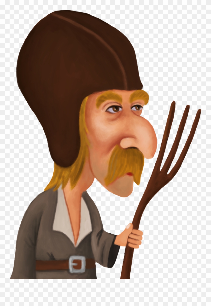 Peasant Man - Cartoon Clipart
