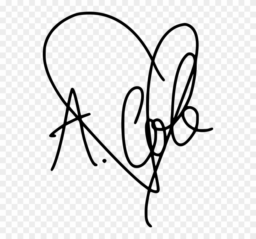 Signature - Line Art Clipart