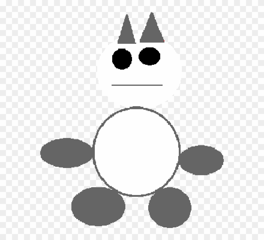 Unpainted Cat - Circle Clipart