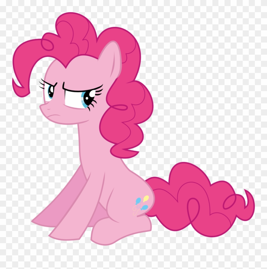 Patec, Frown, Pinkie Pie, Safe, Simple Background, - Mlp Pinkie Pie Vectors Clipart