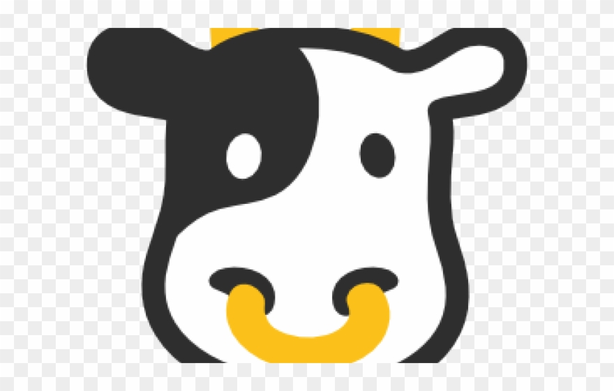 Emoji Clipart Cow - Emoji Cow - Png Download