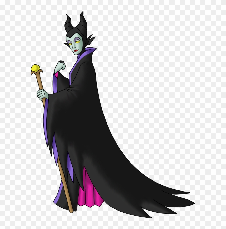 Sleeping Beauty Crown Png Black And White - Disney Villains Maleficent Png Clipart