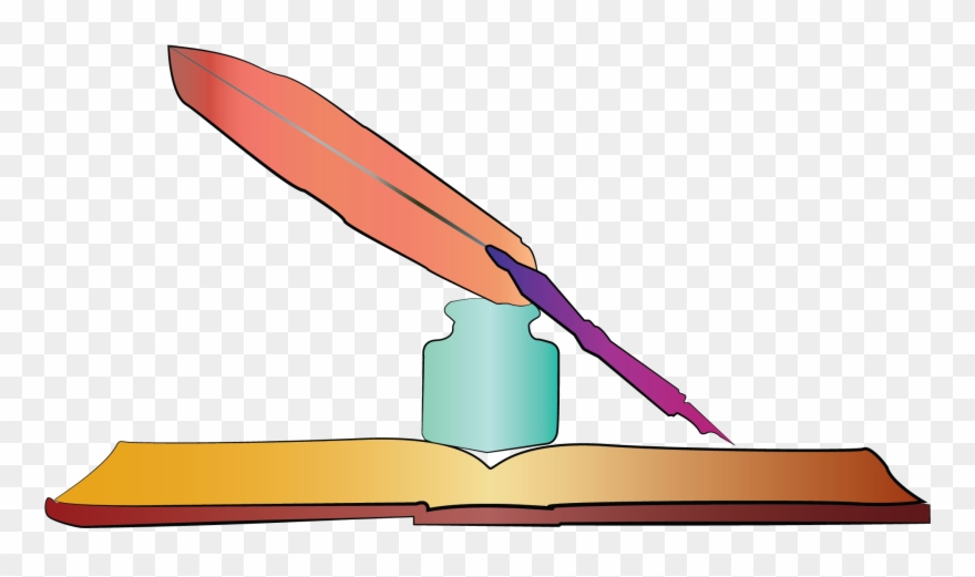 Ink Well On Book Optimized - Boat Clipart