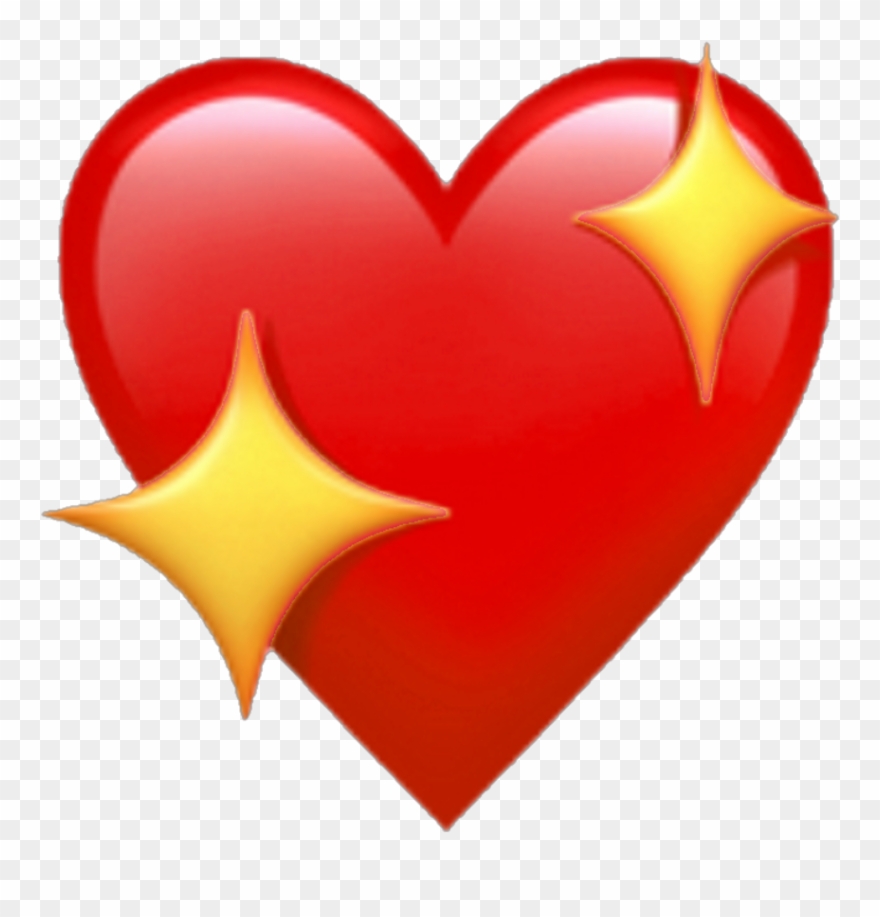 Redemoji Red Heart Redheart Emoji Apple Heartemoji - Heart Emoji Ios Clipart