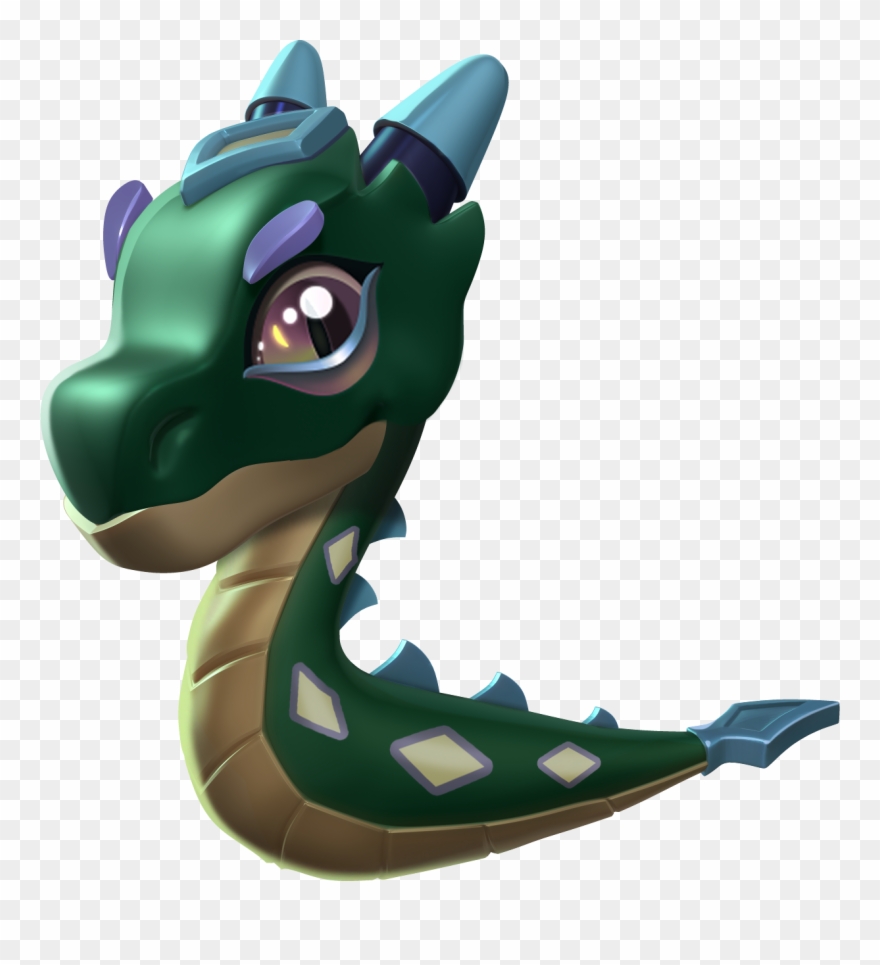 Jade Dragon Baby - Cartoon Clipart
