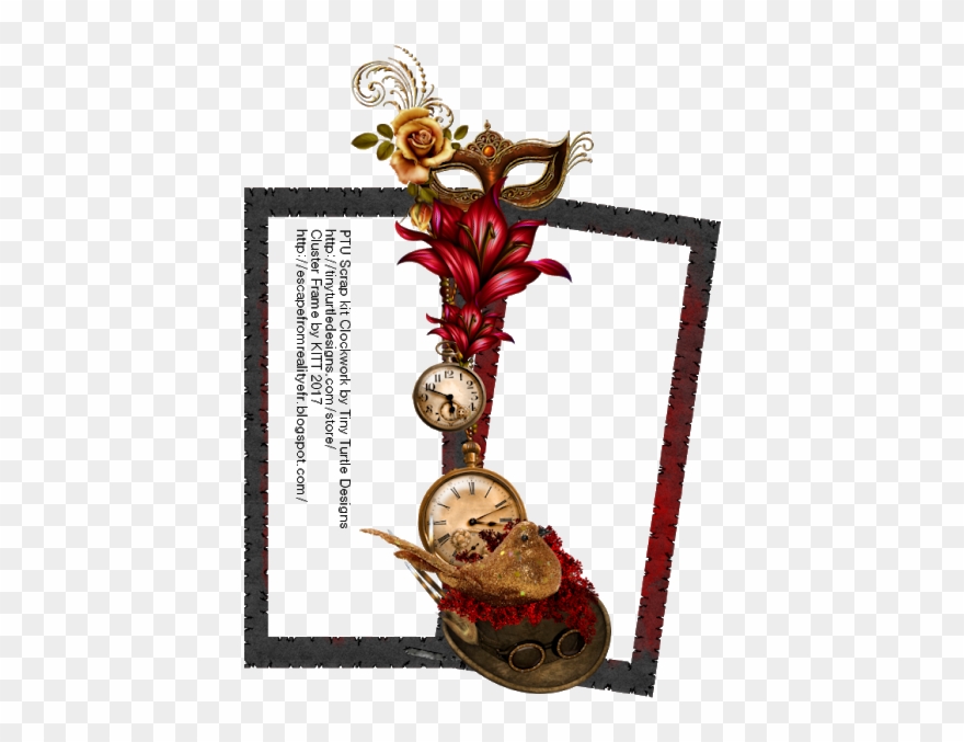 Escape Reality Ftu 'clockwork' Cluster - Floral Design Clipart