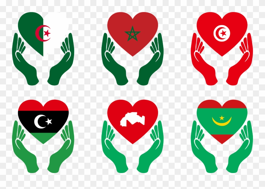 Download Icons Flags Alittihad Almaghribi Svg Eps Png - Algeria Flag Clipart