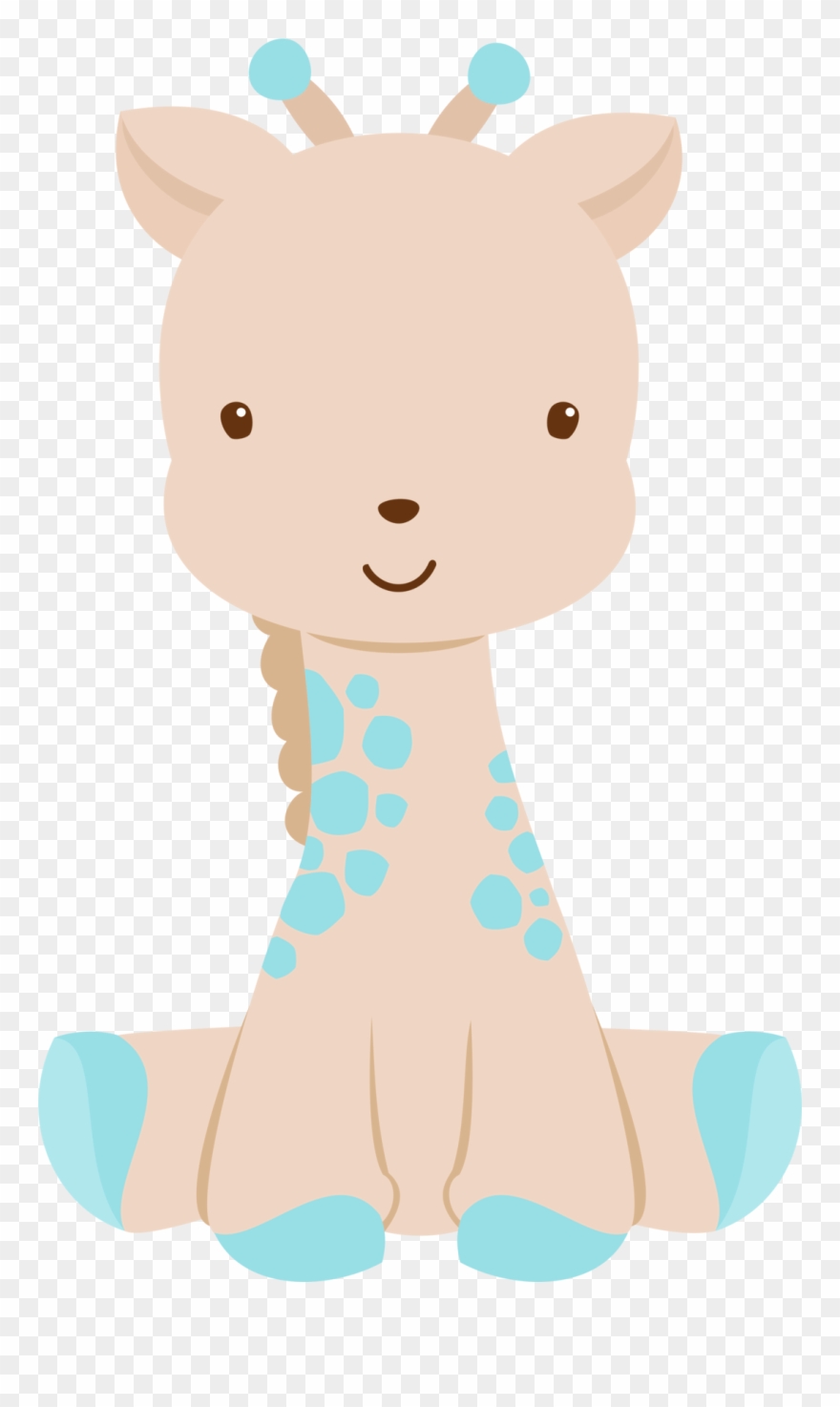 Baby Giraffe Clip Art Png - Cartoon Transparent Png