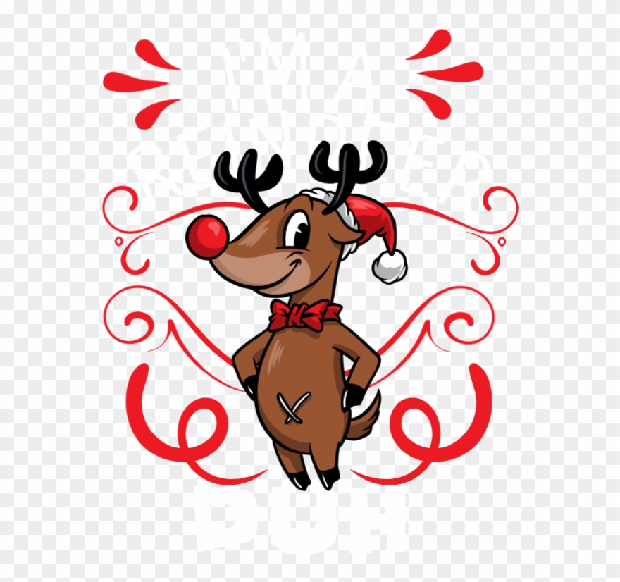 I'm A Reindeer - Cartoon Clipart