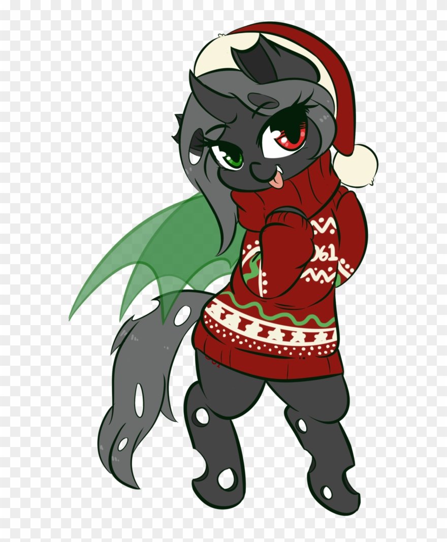 Drawn Santa Hat Invisible Background - Cartoon Clipart