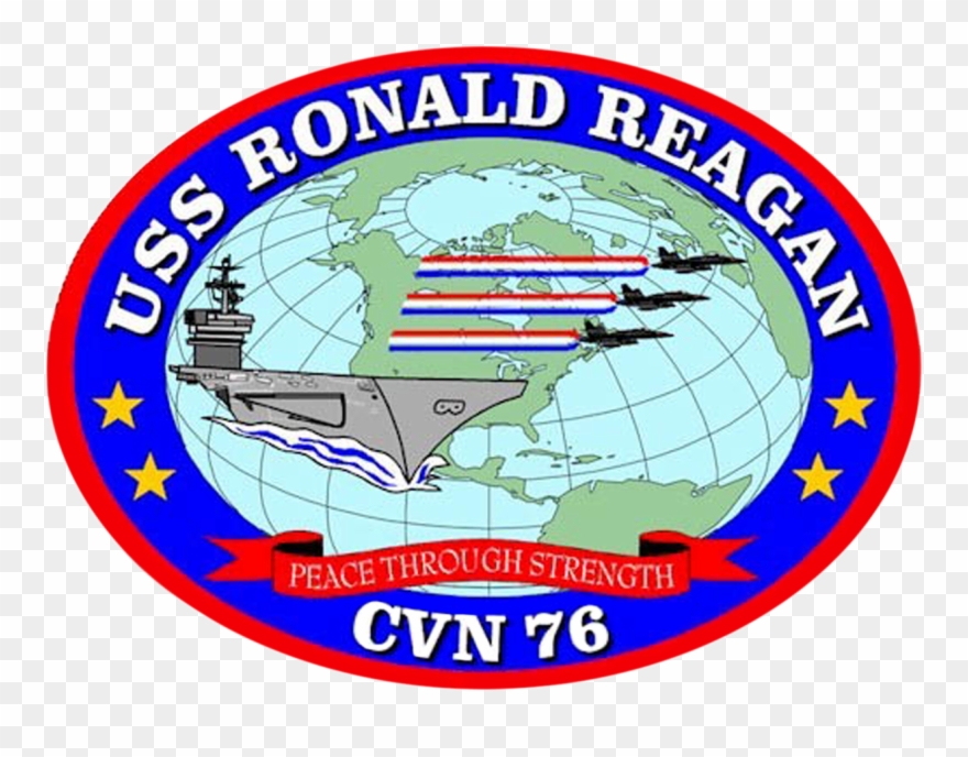 Ronald Reagan Png - Uss Ronald Reagan Cvn 76 Logo Clipart