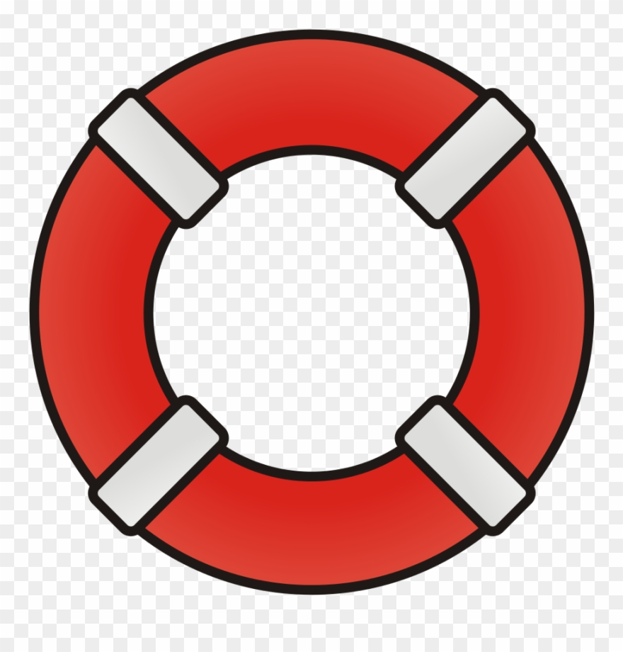 Life Preserver No Shadow - Transparent Lifebuoy Png Clipart
