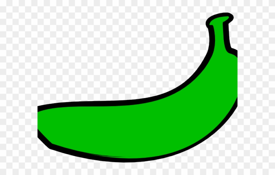 Banana Clipart Green Banana - Png Download