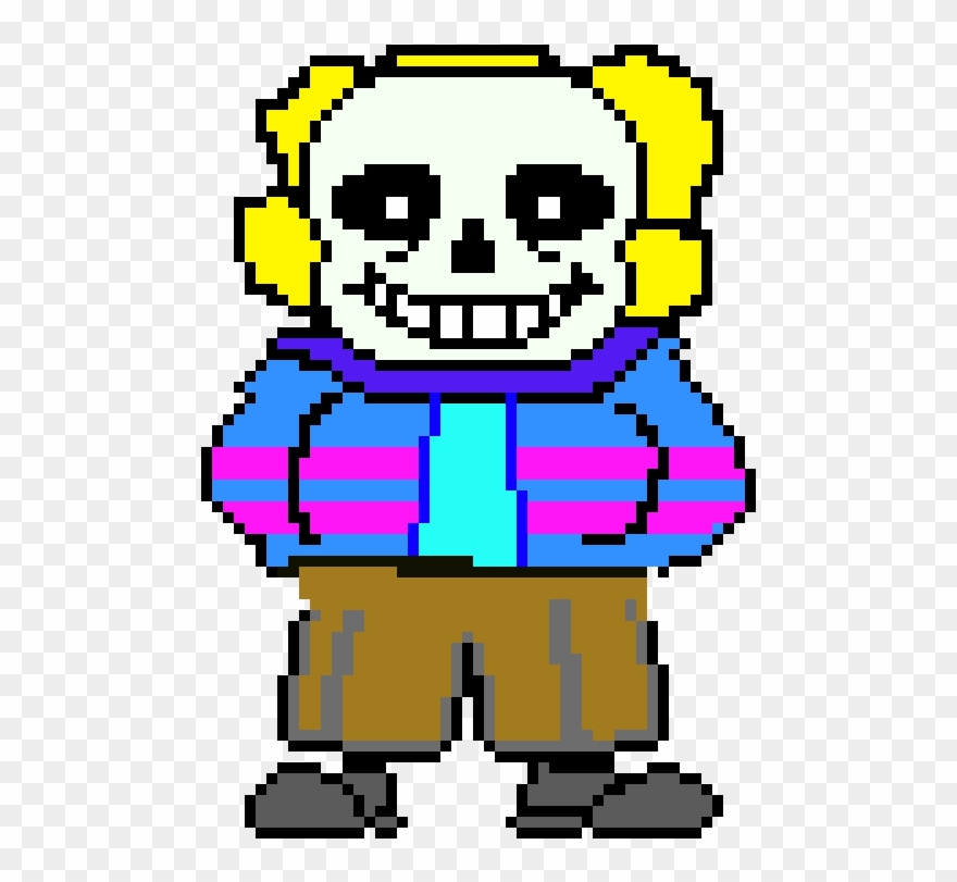 Sans The Skeleton - Pixel Art Undertale Clipart