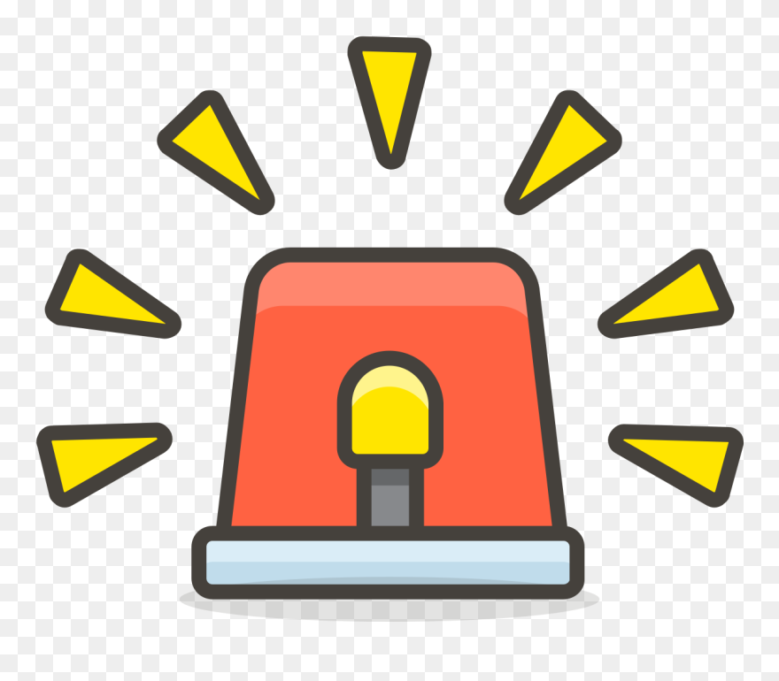 617 Police Car Light - Vector Graphics Clipart