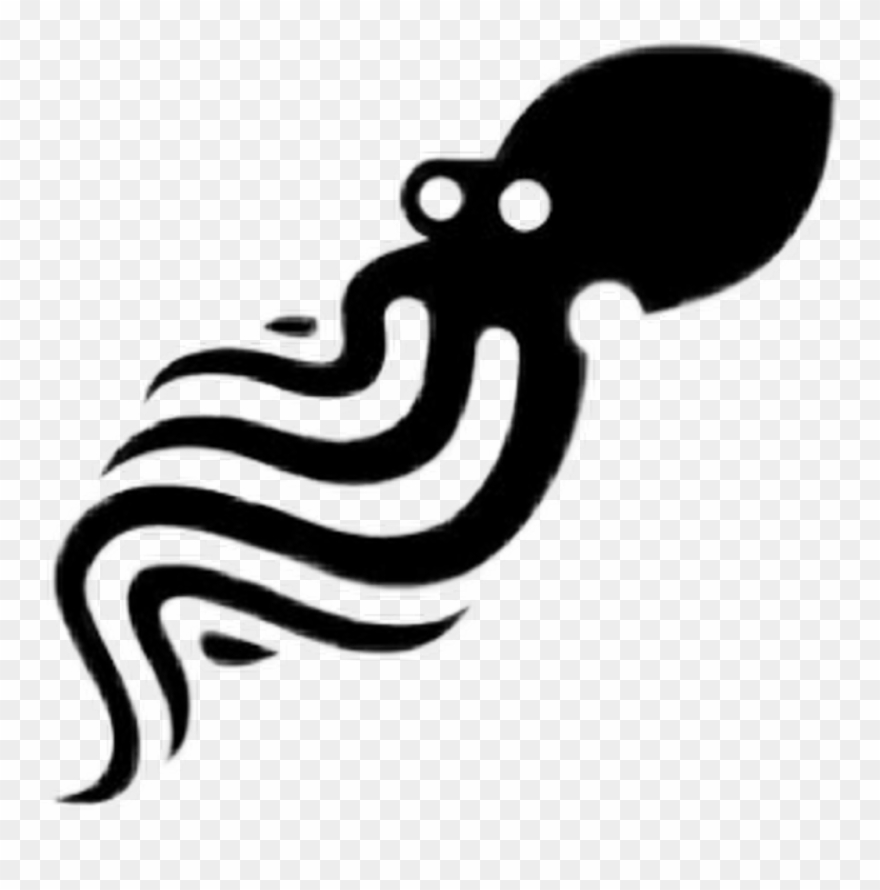 Freetoedit Cute Kawaii Octopus Hydra Design Minimalist - Logo Clipart
