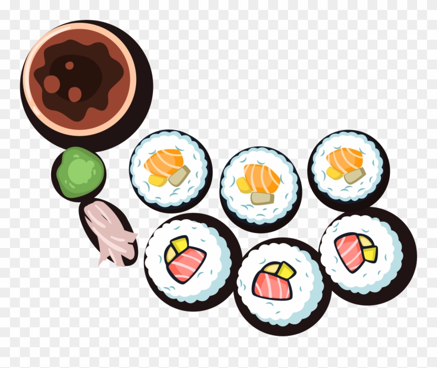 Sushi Onigiri Japanese Cuisine - Суши С Прозрачнім Фоном Clipart