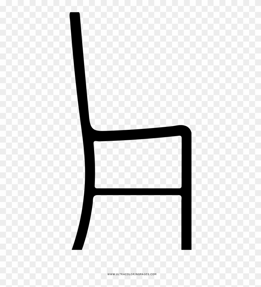 Silla Página Para Colorear - Chair Clipart